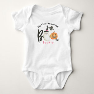 Halloween T - Shirt-Boo-Spooky-First Halloween Baby Strampler