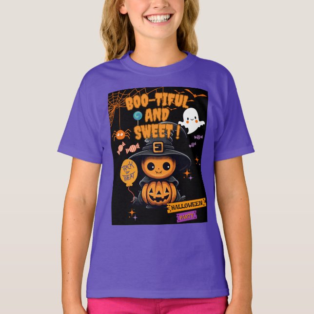 Halloween-T - Shirt | Boo tiful Halloween (Vorderseite)