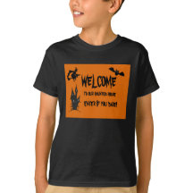 Halloween-T - Shirt der Kinder im Spuk Haus: Spook