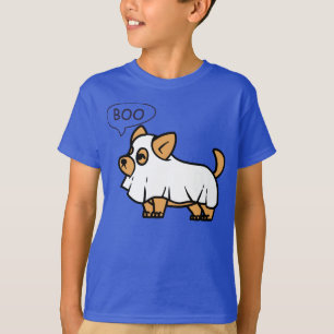 Halloween T - Shirt, Doggie sagt "BOO" T-Shirt