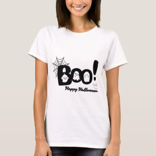 Halloween-T-Shirt für Frauen mit Geist „Boo“ T-Shirt