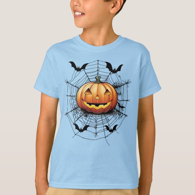 Halloween-T - Shirt für Mädchen und Jungen (Vorderseite)