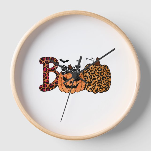 Halloween T-Shirt, Halloween Uhr (Vorderseite)