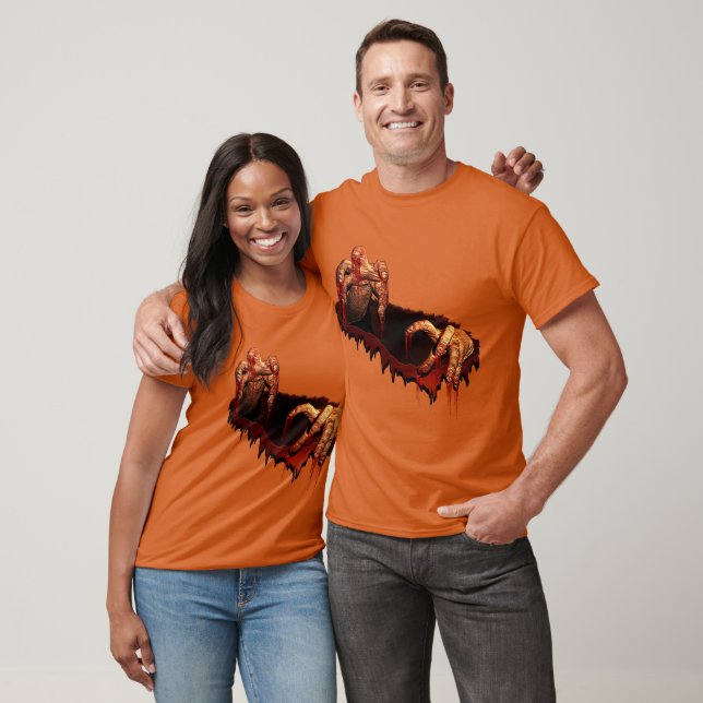 Halloween T - Shirt Horror Zombie Untot Tee Shirt (Unisex)