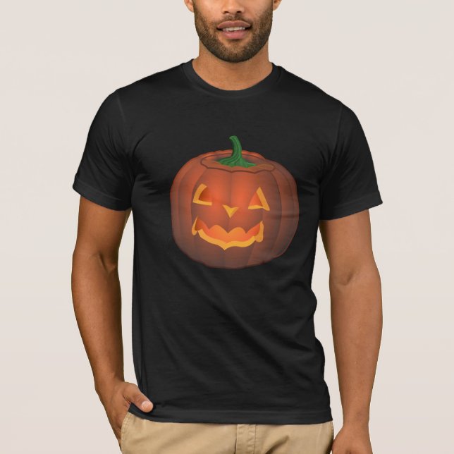 Halloween T - Shirt Jack-o-Laterne Shirt Pumpkin-T (Vorderseite)