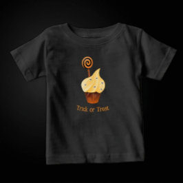Halloween-T - Shirt mit Orange Cupcake & Custom Te