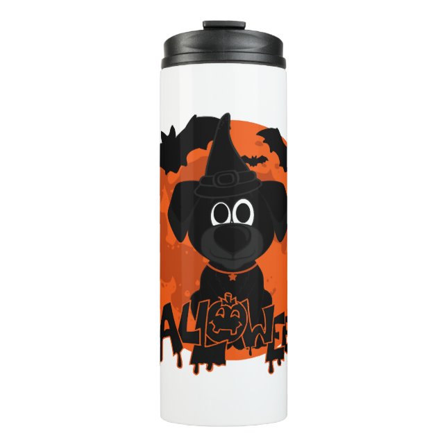 Halloween-T - Shirt Thermosbecher (Vorderseite)
