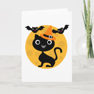 Halloween-T - Shirt und -Geschenke für Katzen und Karte