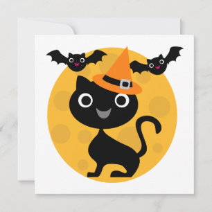 Halloween-T - Shirt und -Geschenke für Katzen und Karte