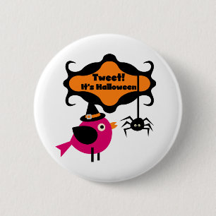 Halloween-T - Shirt und -Geschenke getweetet Button