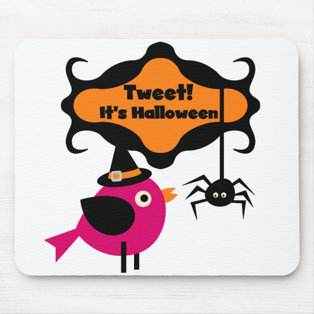 Halloween-T - Shirt und -Geschenke getweetet Mousepad (Vorne)
