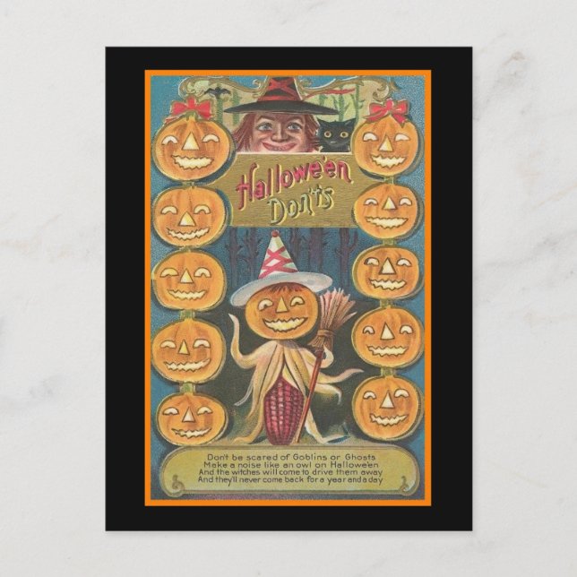 Halloween-Tabus Postkarte (Vorderseite)