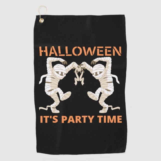 Halloween-Tag        Golfhandtuch (Vorderseite)