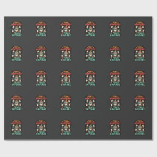 Halloween Tagesmutter Winzige Monster Geschenkpapier