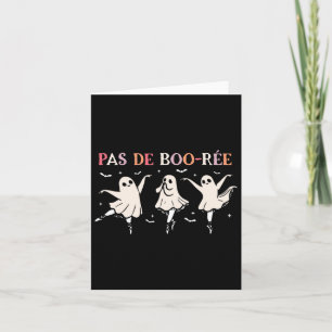 Halloween Tanzlehrer Pas De Boo-rée TanzGho Karte