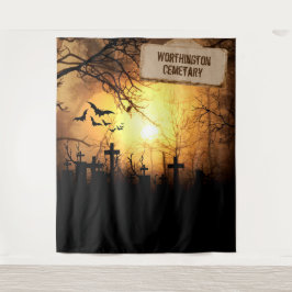 Halloween | Tapestry | Cemetary Wandteppich
