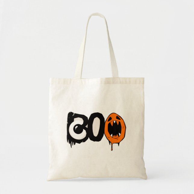 Halloween-Tasche "BOO" Trick-oder-Leckerei-Tasche Tragetasche (Vorne)
