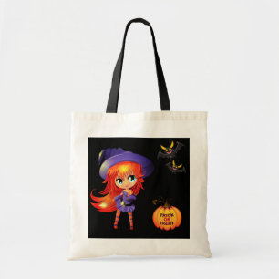 Halloween-Tasche-Mädchen-Hexe Tragetasche