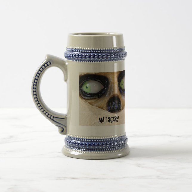 Halloween tasse de bière stein drôle maman effraya (Gauche)