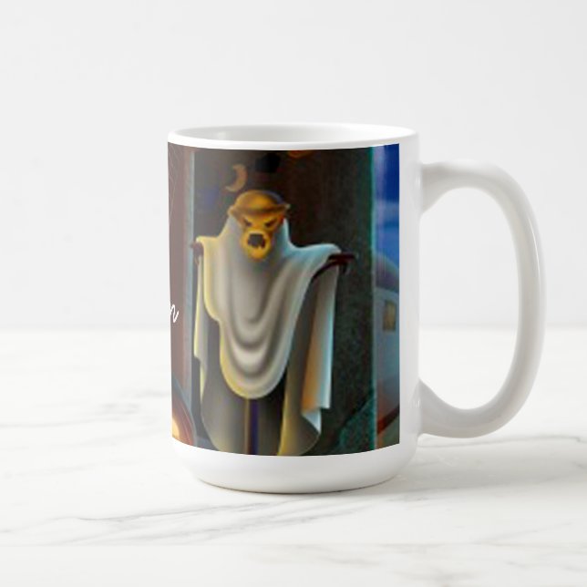 Halloween Tasse/Geist und Pumpkins Kaffeetasse (Rechts)