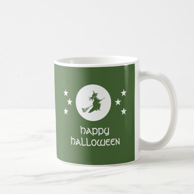 Halloween-Tasse, grün Kaffeetasse (Rechts)
