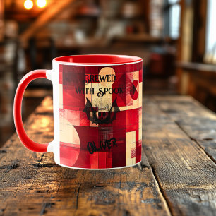 Halloween-Tasse - Grusel-Bat-Bier Gebraut mit Spoo Tasse