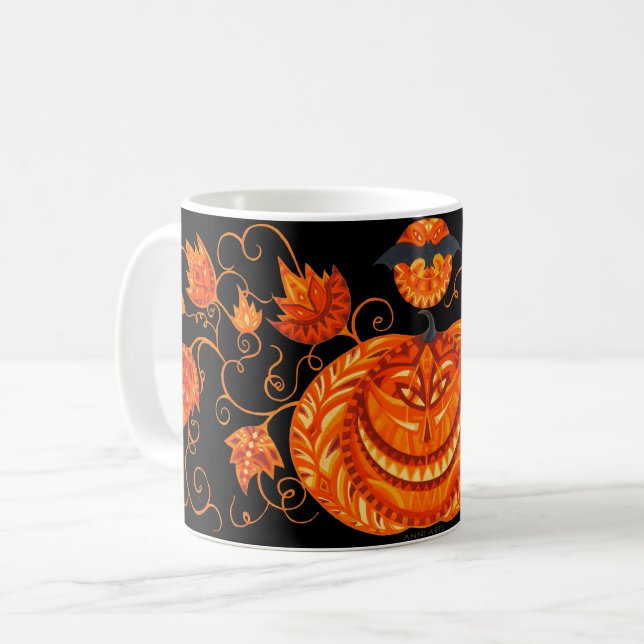Halloween-Tasse Kaffeetasse (Vorderseite Links)
