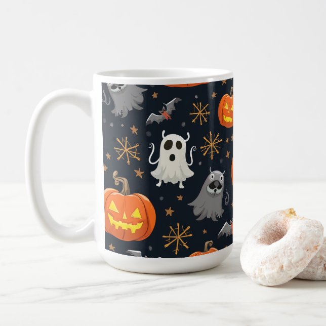 Halloween-Tasse Kaffeetasse (Mit Donut)