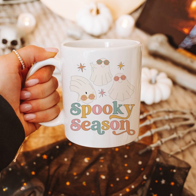 Halloween Tasse Retro Niedlich Ghost Spooky Season (Von Creator hochgeladen)