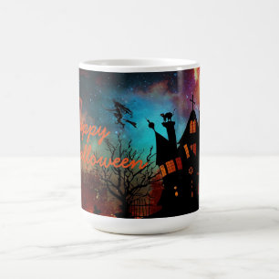 Halloween-Tasse/Spuk Haus mit Fliegerhitze Kaffeetasse