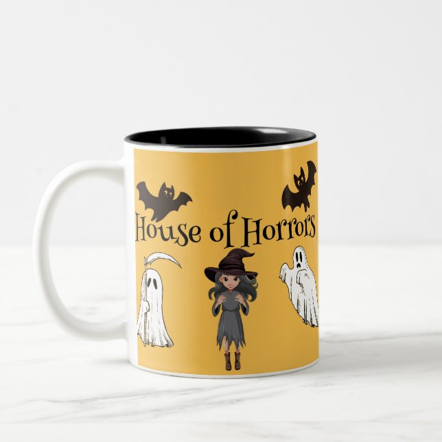 Halloween-Tasse Zweifarbige Tasse (Links)