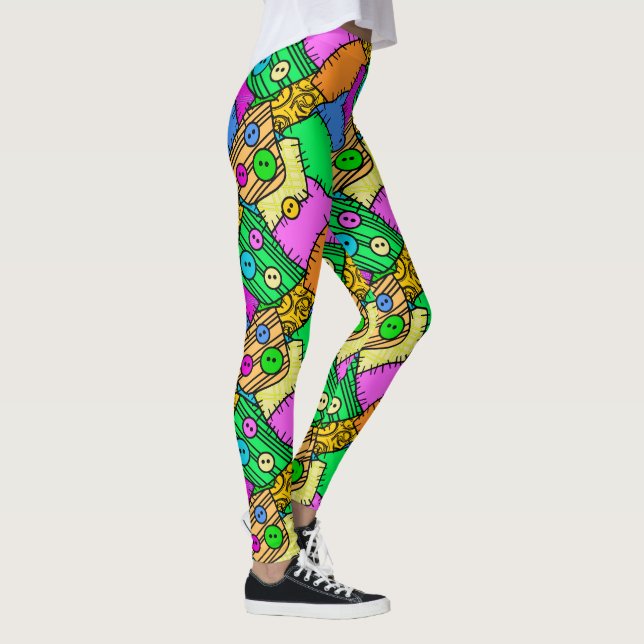 Halloween-Tasten und -Stifte Leggings (Rechts)