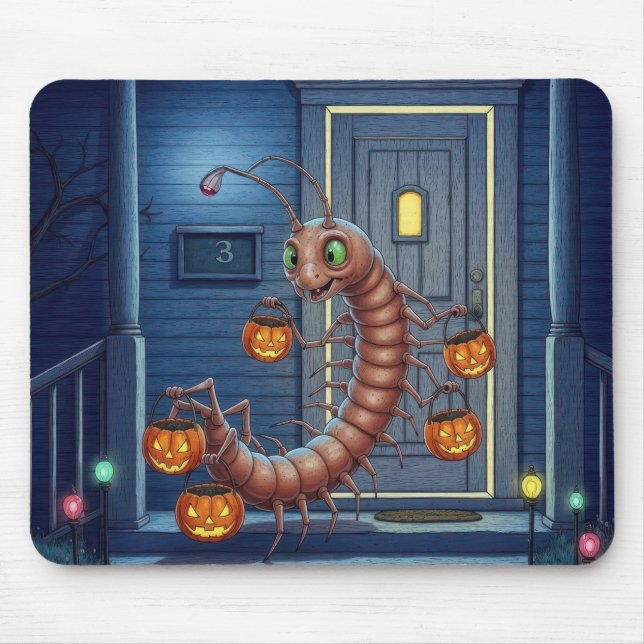 Halloween Tausendfüßler Mousepad (Vorne)