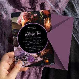 Halloween Tea-Party Einladung zwitschern