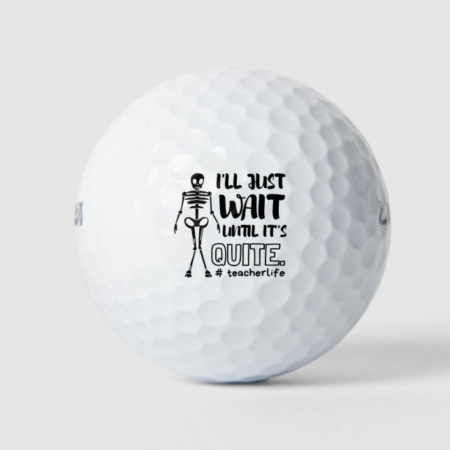 Halloween Teacher Fall Lehrer Golfball (Vorderseite)