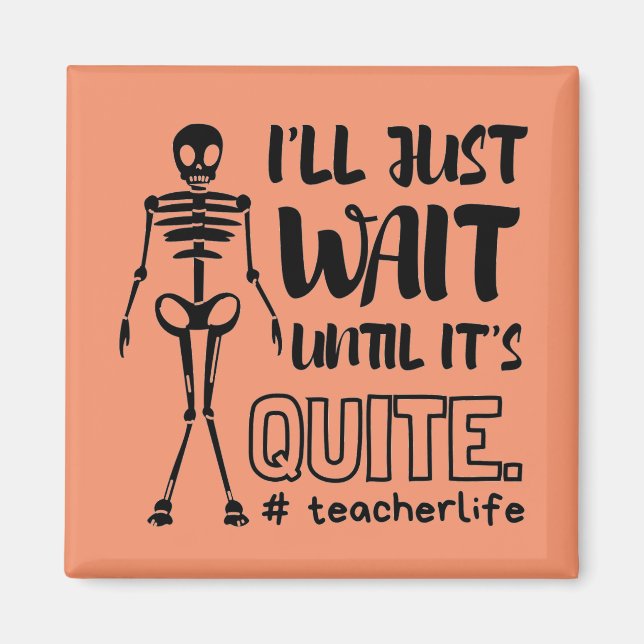 Halloween Teacher Fall Lehrer Magnet (Vorne)