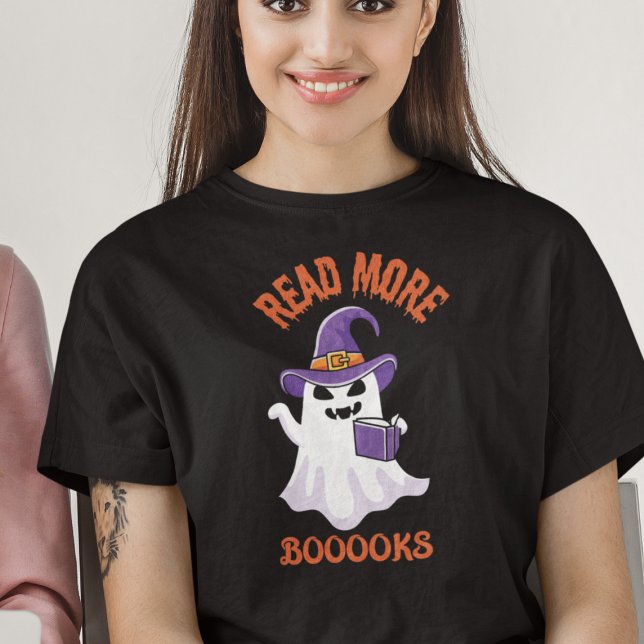 Halloween Teacher Read More Books Ghost  T-Shirt (Von Creator hochgeladen)