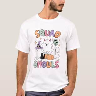 Halloween-Team Geister Ghule Lustig Gruselig Fraue T-Shirt