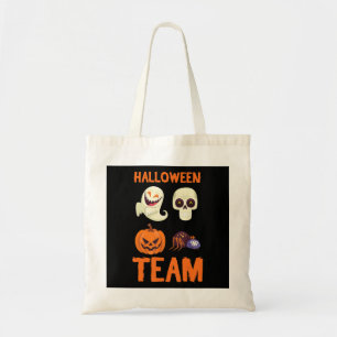 Halloween Team Skeleton Pumpkin Ghost Spider Spook Tragetasche