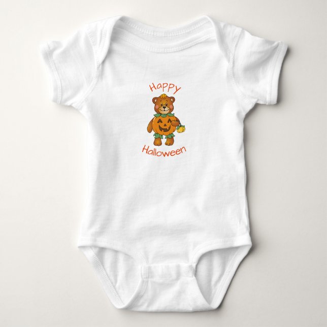 Halloween Teddy Bar Baby Strampler (Vorderseite)