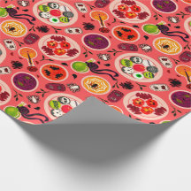 Halloween Tee Party Wrapping Paper