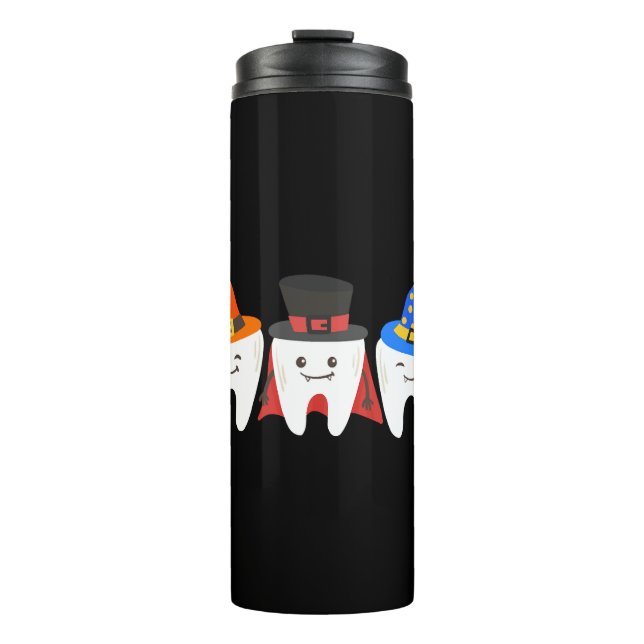 Halloween Teeth Dental Thermosbecher (Vorderseite)