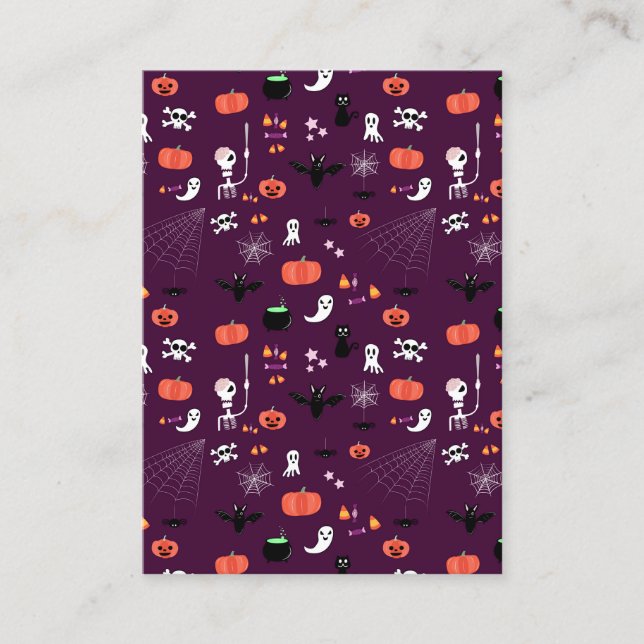 Halloween Telefonnummerkarte (Vorderseite)