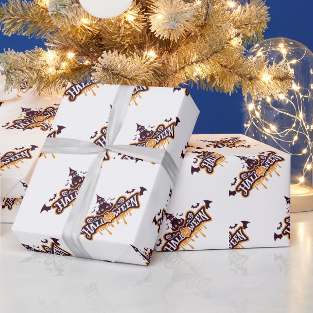 Halloween template geschenkpapier (Feiertage)