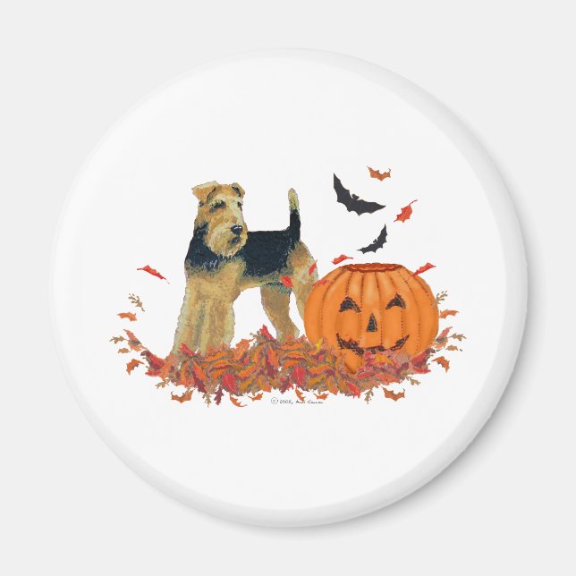 Halloween Terrier Magnet (Vorne)