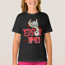 Halloween Terror Zeit Zombie Hand mit Augen T-Shirt