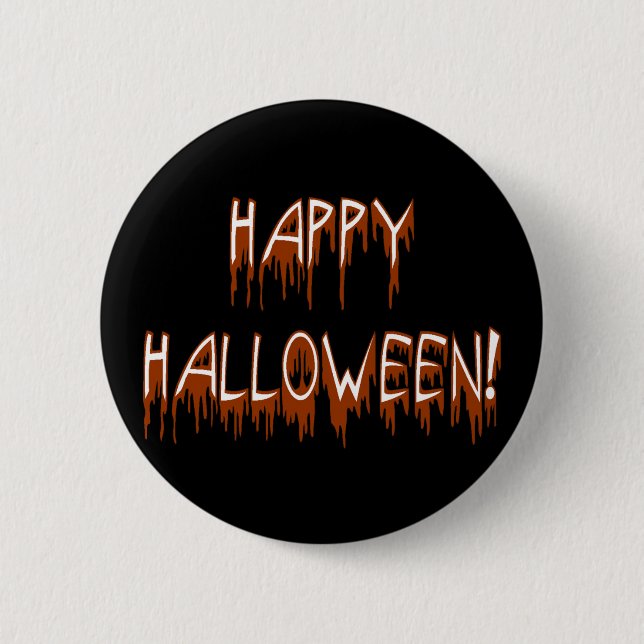 Halloween-Text Button (Vorderseite)