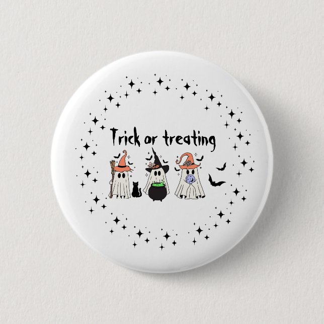 Halloween-Thema Button (Vorderseite)