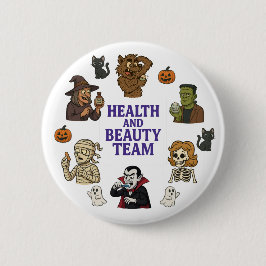 Halloween Thema Gesundheit und Schönheit Button