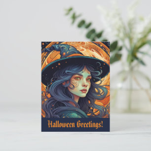 Halloween Thema Grüße Postkarte